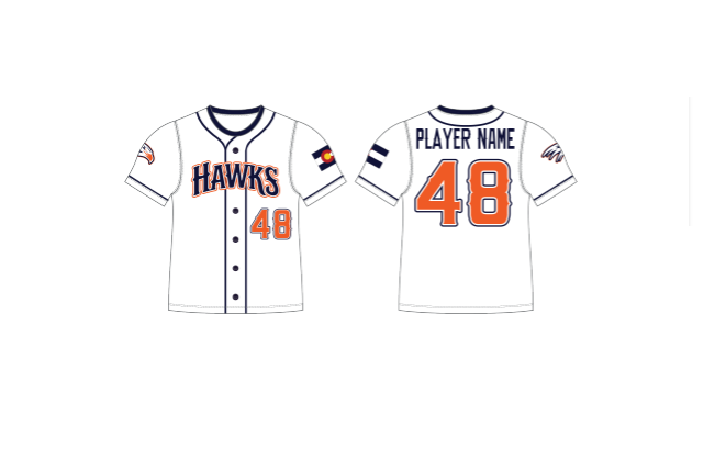 Hawks Baseball Jersey White