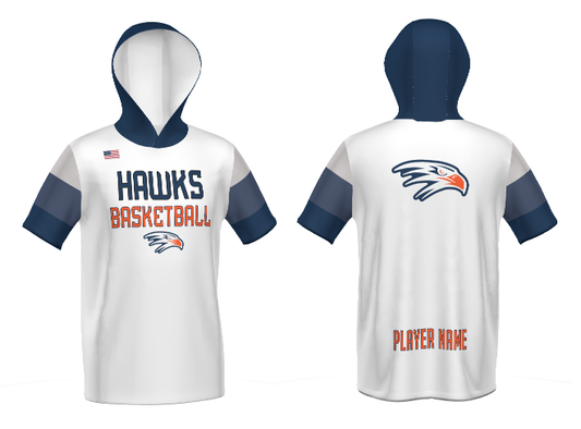 Sublimated Short Sleeve Dri Fit Hoodie w/Name
